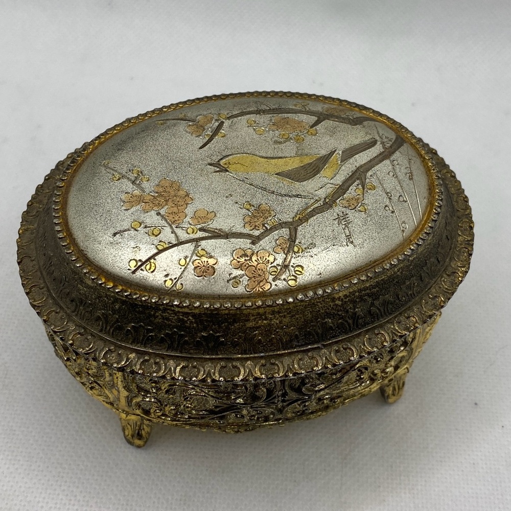 Vintage Japanese Music/Jewelry Box Plays Evergreen
